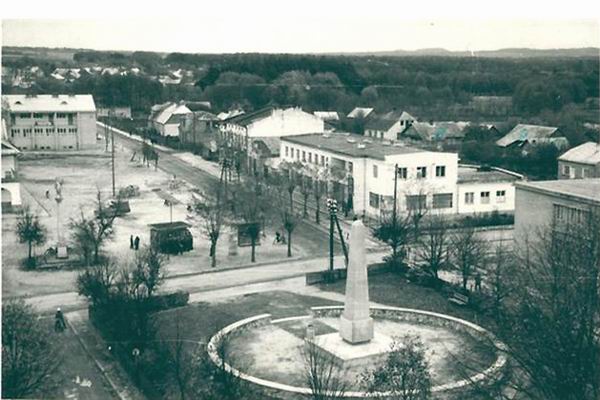 Narol - zdjcie rynku wykonane z dzwonnicy kocielnej